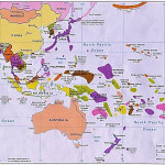 mapa oceania nombres paises capitales