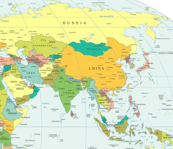 mapa mundi asia imprimir