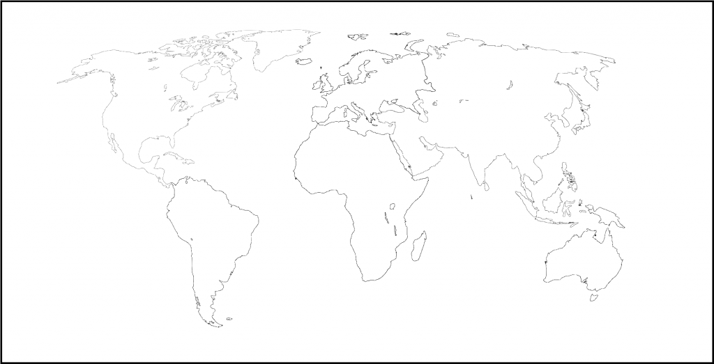 mapa continentes sin nombres